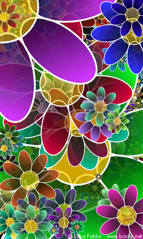 disegno fiori colorati android app wallpaper 02